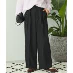 パンツ サイドゴム2タックパンツ レディース