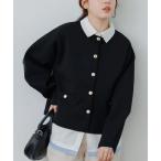 カーディガン 金ボタンポリカーデ レディース