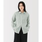 「無印良品」 長袖シャツ X-LARGE グリーン レディース