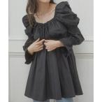 [ACYM] длинный рукав туника FREE черный женский 