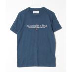 ショッピングAbercrombie 「Abercrombie&Fitch」 刺繍半袖Tシャツ S ネイビー メンズ