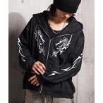 ショッピング薔薇 パーカー トライバル×薔薇 Wジップパーカー / Tribal × Rose Double-Zip Hoodie メンズ レディース