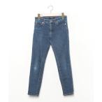 [ROSE BUD] обтягивающие джинсы брюки 24 голубой женский 