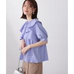 「N.（N. Natural Beauty Basic）」 半袖ブラウス MEDIUM ブルー レディース