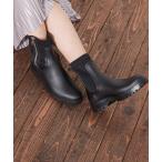 「EDWIN」 レインブーツ L ブラック レディース