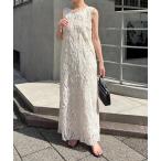 ショッピング古着 「COLLAGE GALLARDAGALANTE」 ノースリーブワンピース FREE オフホワイト レディース