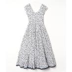 「MARIHA」 花柄ノースリーブワンピース - ネイビー レディース