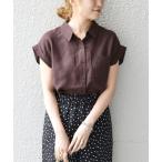 「SHIPS any」 半袖シャツ ONE SIZE ブラウン レディース