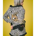 パジャマ ルームウェア GALFY（ガルフィー）ふわもこギャルSET UP/ヒョウ柄ジップアップパーカー＆ショートパンツ セットアップ レディース レ