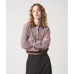 ニット セーター 「6(ROKU)」アルパカウールナイロン ポロニット レディース