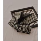 ヘアクリップ 「resonance」千鳥柄 リボン バナナクリップ