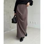 スカート カットドレープスカート