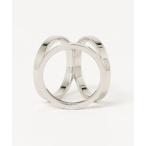 「HERMES」 トリオ スカーフリング - シルバー レディース