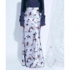 「Ezick」 ロングスカート FREE ラベンダー レディース