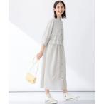 「組曲」 長袖ワンピース 3 ベージュ レディース