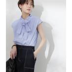「N.（N. Natural Beauty Basic）」 半袖ブラウス MEDIUM ブルー レディース