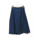 「Drawer」 フレアスカート 36 ネイビー レディース