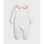 カバーオール アウター 「モダールコットン」ロゼットガーデンZIP長袖カバーオール キッズ 子供服 男の子 女の子