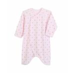 ベビー肌着 アンフラワー長袖コンビ肌着