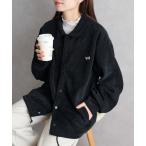 ブルゾン アウター 裏地がボアで暖かい！「Penneys THE FOX」別注 キツネワッペンコーデュロイ裏ボアブルゾン コーデュロイコーチジャケット