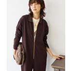 オールインワン 「着心地抜群」ポロカラーロンパース レディース