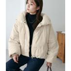 ショッピングコーデュロイ ダウンコート ダウンジャケット 「WEB限定」コーデュロイフェイクダウンブルゾン レディース