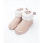 ショッピングラウンドトゥ ブーツ バックリボンファームートン レディース