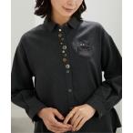 ブラウス シャツ アニマル刺しゅう多ボタンデザインブラウス レディース