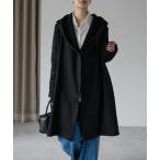 コート アウター フーディー ロングトッパー ガウン ライトコート レディース