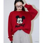 ショッピングマウス セーター ニット 限定展開 「Disney / ディズニー / ミッキーマウス」リラックスフィット ジャガード クルーネック ニット / MICKY