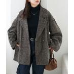 ジャケット テーラードジャケット 「WEB限定」ヘリンボーンダブルテラージャケット レディース