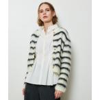 ショッピングボーダー カーディガン シャギーニットカーディガン レディース