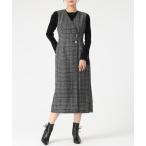 ショッピングツイード ジャンパースカート 2025秋冬新作 ツイードラップジャンスカ