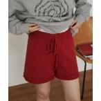 ショッピングショートパンツ パンツ ネップニットショートパンツ レディース