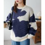 ニット セーター 「ユニセックス」ジャガードポニー柄ニット レディース メンズ