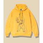 ショッピング裏起毛 パーカー SALO裏起毛 ケミカル フーディー ヴィンテージ おでんクマ メンズ レディース