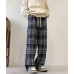  брюки SBG tartan проверка широкий Silhouette брюки мужской 