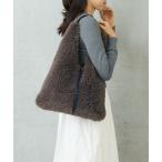 トートバッグ ボアトライアングルバッグ レディース