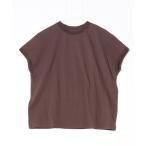 「SHIPS any」 半袖カットソー ONE SIZE ブラウン レディース