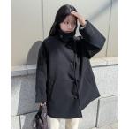 コート アウター 「2025FW新作アイテム」「ハイネック＆襟ありを楽しめる2way仕様」インナーキルティングペディンハイネックハーフコートアウター