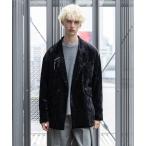 ジャケット テーラードジャケット 「SET UP対応」クラッシュベロアオーバージャケット(HARE) メンズ