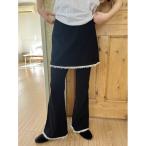 「WC」 ブーツカットパンツ FREE ブラック レディース