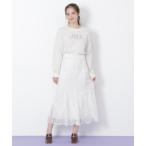 ショッピングSTUART スカート モール刺繍レースマーメイドスカート