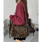 ショルダーバッグ バッグ レオパード柄フェイクファーバッグ レディース
