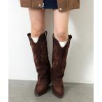 ブーツ 「LAYAS/レイヤーズ」Footカバーツキ ロングウエスタン レディース