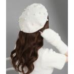 帽子 ベレー帽 メニーパールベレー帽 レディース