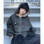 ショッピングスタッズ パーカー 「DIG YOUR OWN GRAVE」FULLZIP STUDDED HOODIE / 「ディグユアオウングレイブ」スタッズフルジップアッ