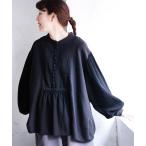 ブラウス シャツ ぽこぽこ袖のブラウス レディース