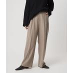パンツ 「conte」フランネル 2タック ワイドパンツ レディース