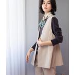 ショッピングジレ ベスト ジレ ペプラムジレ/セットアップ対応可「洗濯機OK」 レディース